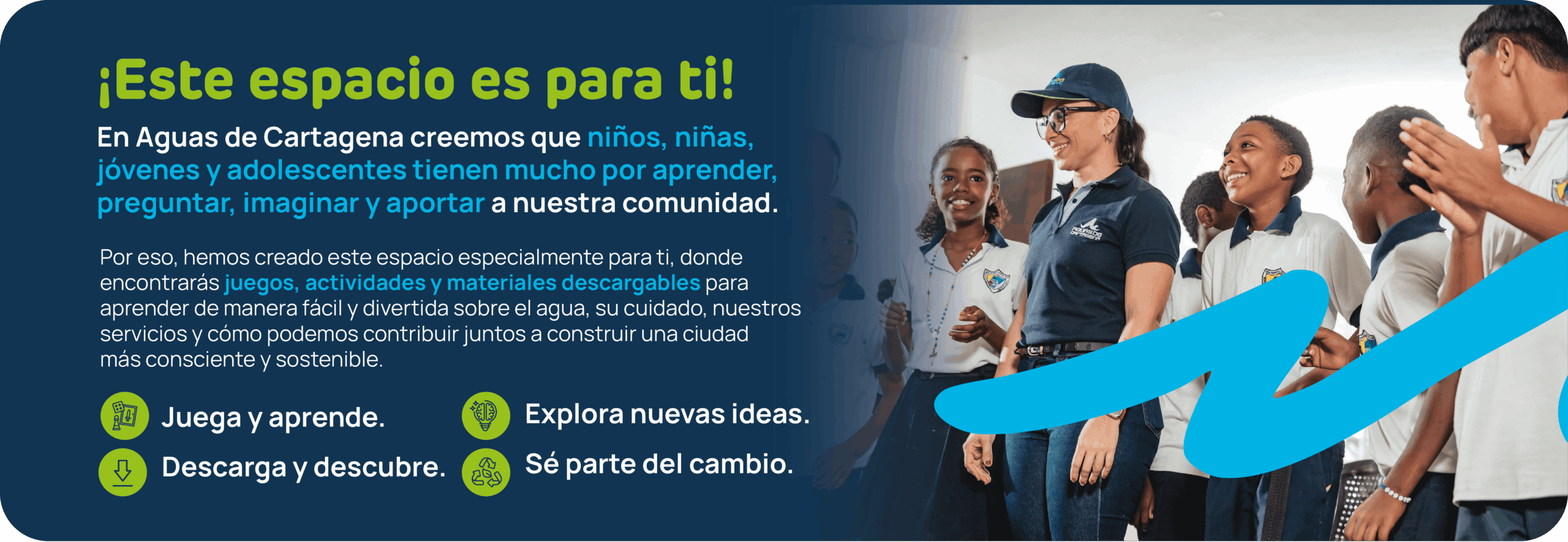 Banner de información para niños